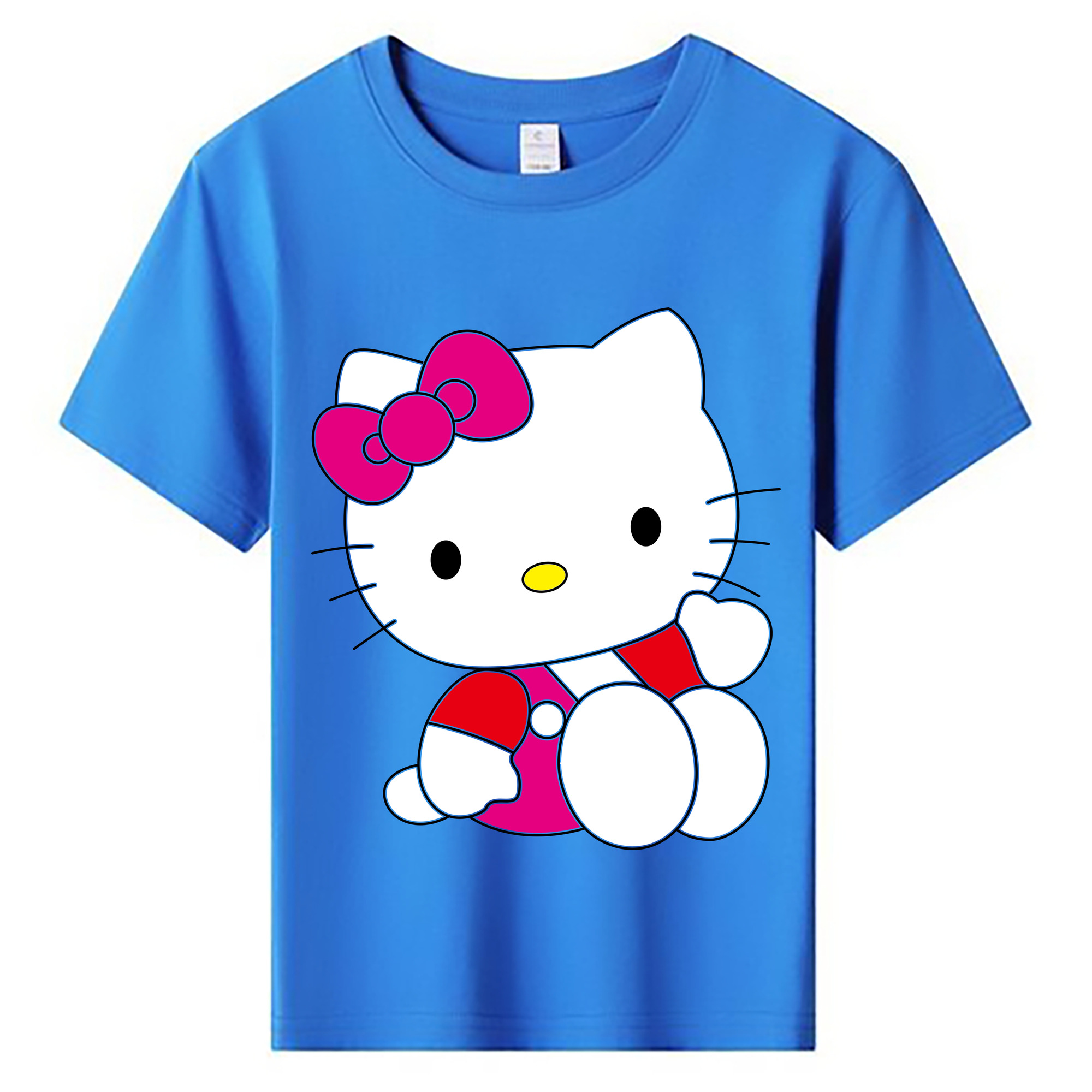 （画像用） Hello Kitty ハローキティ 綿100％キッズTシャツ（フロントプリント）